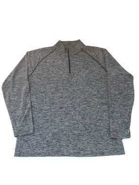 Under Armour HeatGear Pullover 1/4 Zip Men’s Large Gray Loose